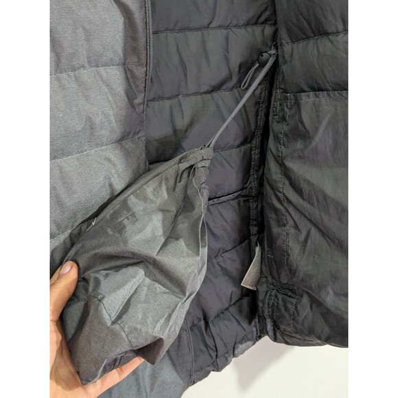 UNIQLO Ultra Light Down Jacket Puffer Full Zip Packable Grey Coat size Large - Picture 7 of 9